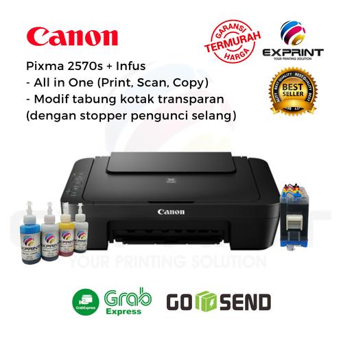 Foto Produk Printer Canon Pixma MG2570s All in One + infus Tabung Transparant - Tinta standar dari Exprint online