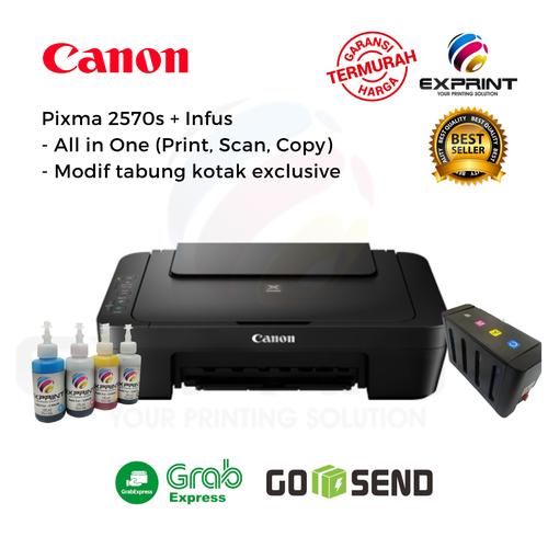 Foto Produk Printer Canon Pixma MG2570s All in one + Infus Tabung Box - Tinta Standar dari Exprint online