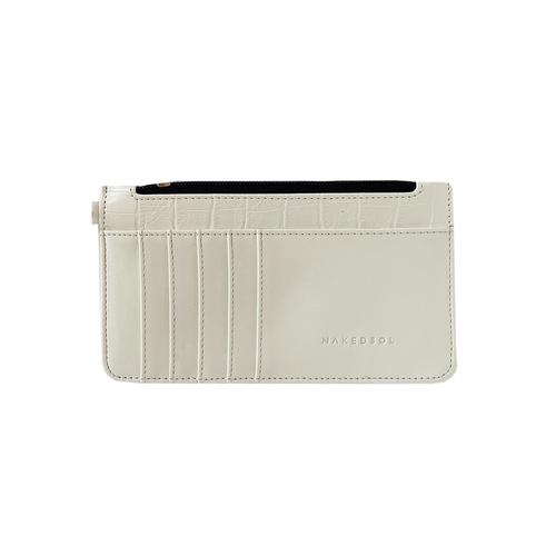 Foto Produk MIDI Croco Card wallet - Putih dari Nakedsol