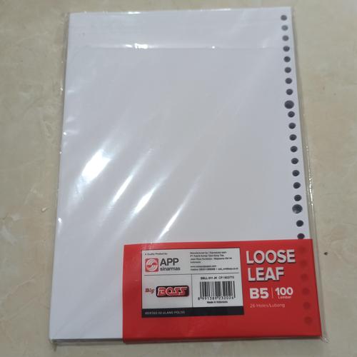 Jual kertas file B5 loose leaf isi binder Kab. Tangerang