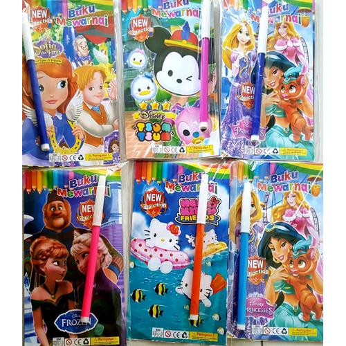 Jual Buku Warna Anak (Gratis 1 Spidol Warna) / Buku Warna - Mix - Kota