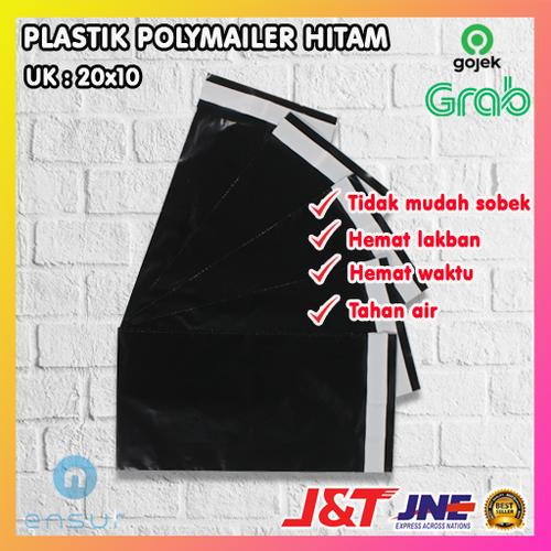 Foto Produk PLASTIK PE POLYMAILER 10x20 HITAM dari allta_888
