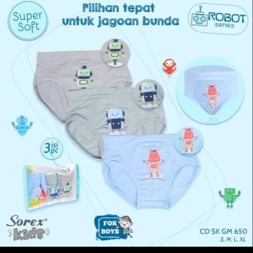 Foto Produk cd celana segitiga cowok sorex kids boy gm 803 size M L XL dari fjj mart