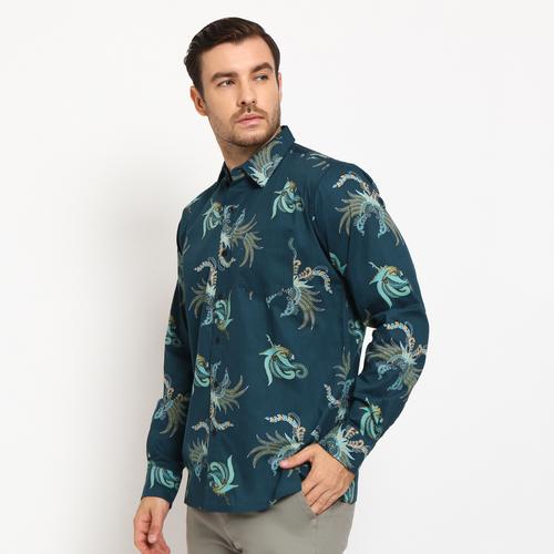 Foto Produk KBT Kemeja Batik Songket Pria Panjang Kerja Kantor Slimfit Baju Batik - KBT 02, L dari ftslapparel
