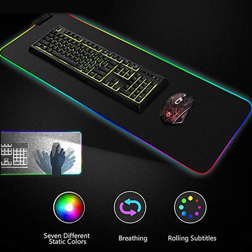 Jual Glowing LED High Precision Gaming Mouse Pad RGB 300 x 780 x 4mm