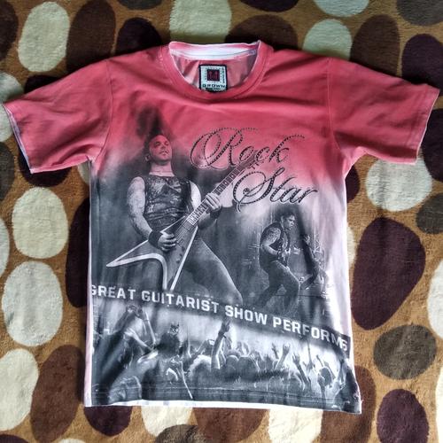 Jual t shirt pria rock star - Kota 