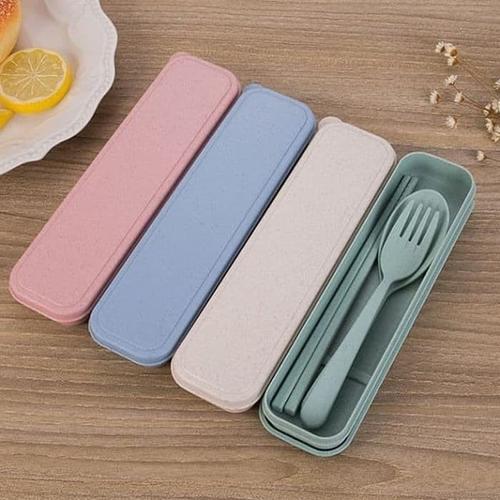 Foto Produk Furnicrafts Sendok Garpu Sumpit Set travel dari FurniCraft