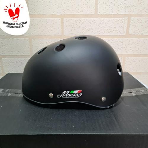 Foto Produk Helm sepeda monsa batok polos - Hitam doff dari Ideal Flora
