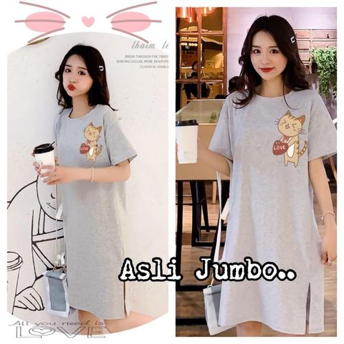 Foto Produk damai fashion jakarta - ASLI JUMBO baju DRESS JUMBO wanita EMILY CAT dari LV.co Tanah abang