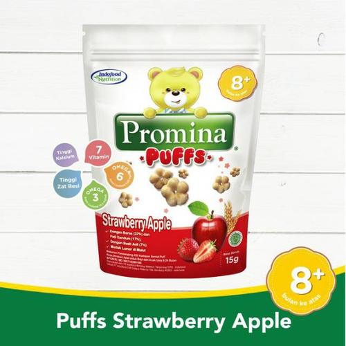 Foto Produk Promina Puffs Strawberry Apple 8+ 15gr dari Yen's Baby & Kid Official Shop