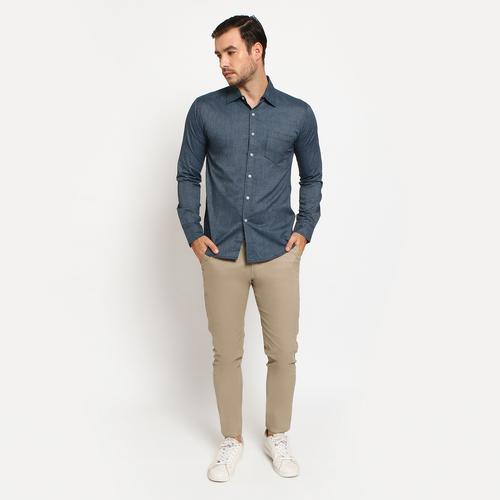 Foto Produk OXF PJG kemeja oxford polos lengan panjang kerja pria kantor - Hitam, XL dari ftslapparel
