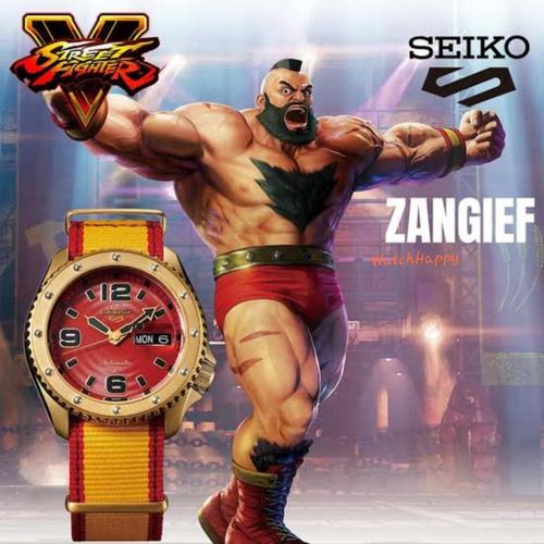 Jual Seiko 5 Sports Street Fighter SRPF24K1 Zangief Iron Cyclone SRPF24 ...