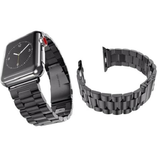 Jual Case Apple Watch 42mm / 44mm Stainless Steel Luxury Bracelet Strap -  Black - Jakarta Barat - Primary Original | Tokopedia