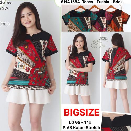 Foto Produk Batik atasan wanita 373 / baju batik katun stretch dari Grosir sepatu BEST