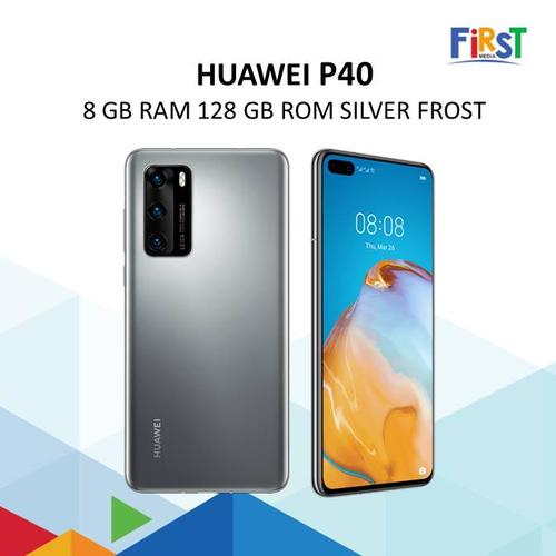 Foto Produk Huawei P40 8 GB RAM 128 GB ROM Silver Frost Smart Phone dari First Media Store