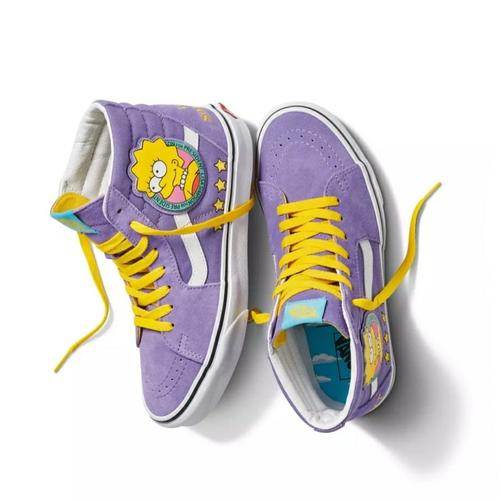 purple yellow vans