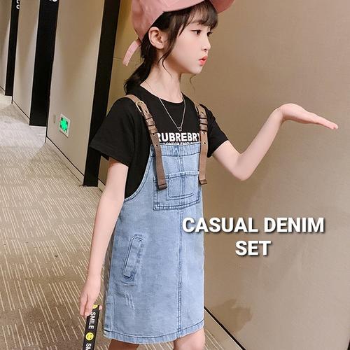 Jual BAJUKIDDIE CASUAL DENIM SET baju 
