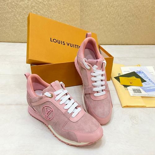 soft pink sneakers