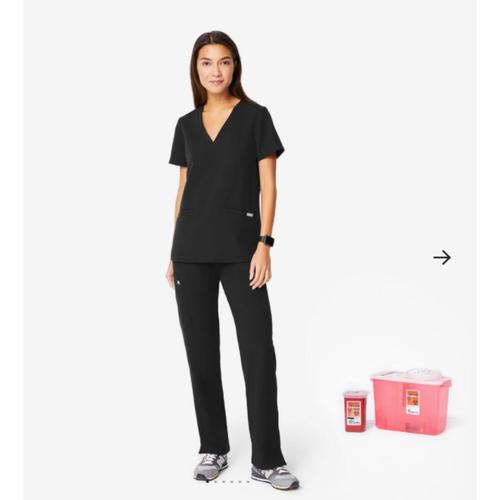 Kade Cargo Scrub Pants Black Wearfigs 