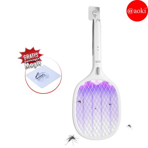 Gambar AOKI Raket nyamuk canggih efektif ak 882s - Putih dari Aoki Official Store Jakarta Timur Tokopedia