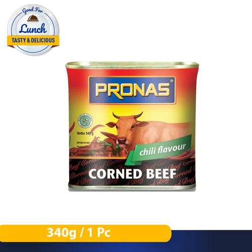 Foto Produk Pronas Kornet Sapi Chili (Kemasan Kaleng EOE) 340 g dari Pronas Official Store