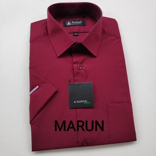 Foto Produk kemeja ALISAN pendek warna MARUN REGULER FIT - M dari harden