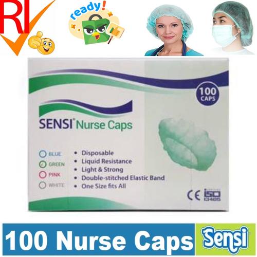 Foto Produk SENSI 100 Nurse Bouffant Caps Penutup Kepala Disposable Head Cap dari VIGOR