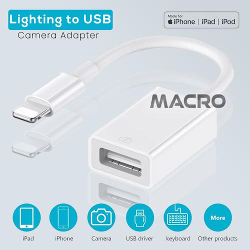 Foto Produk USB Camera Adapter To Iphone for Microphone Lighting Etc dari MACRO