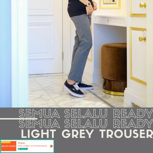 Foto Produk Celana bahan formal casual pria / trouser (light grey) - 27 dari Froyemul
