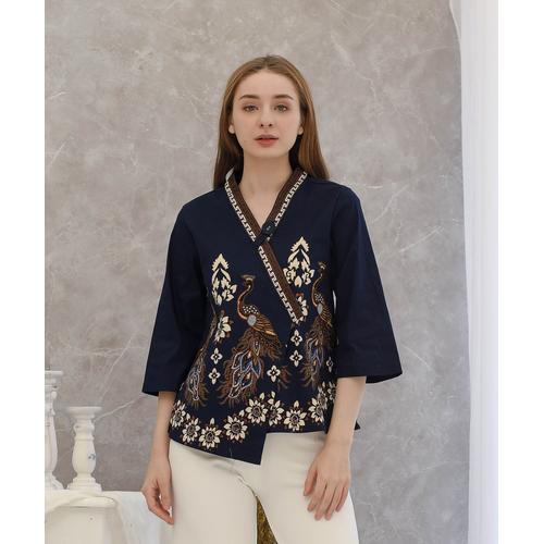 Foto Produk Maja - Long Kyoto Top / Atasan Batik Wanita Lengan Panjang - Jumbo dari Lustopia_Collection