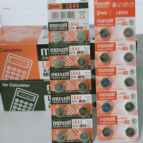 Foto Produk battery maxell original LR 44/LR1130/LR43/LR41 - LR44 / lembar dari PUTRA JAYA