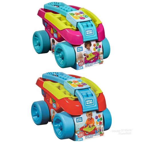Jual FISHER PRICE MEGA BLOKS SHAPE SORTING WAGON MAINAN ANAK FISHER