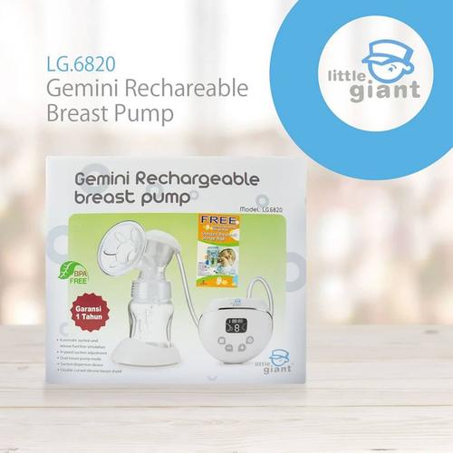 Foto Produk LITTLE GIANT Gemini Rechargeable Breast Pump LG.6820 dari Yen's Baby & Kid Official Shop