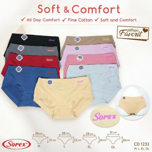 Foto Produk Celana Dalam Wanita Sorex 1232 size M, L, EL dan QL - M dari Luna Libby