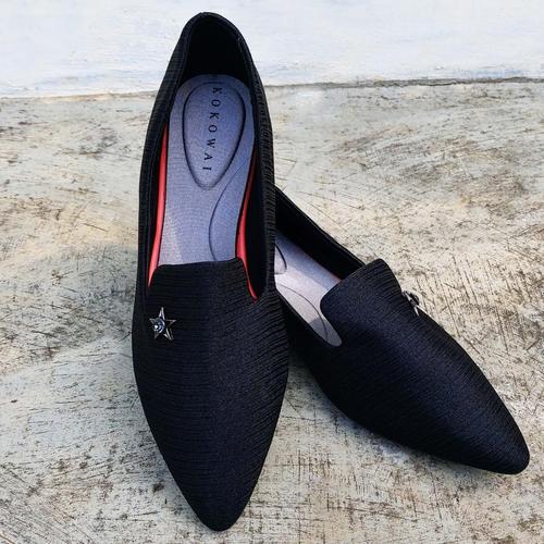 Foto Produk FLAT SHOES IMPORT CR-K732 BLACK - 37 dari keli bee