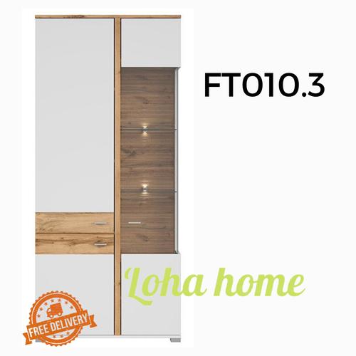 Gambar Loha Home FT010.3 Lemari pajangan kaca minimalis dari Lohahome Kab. Bekasi Tokopedia