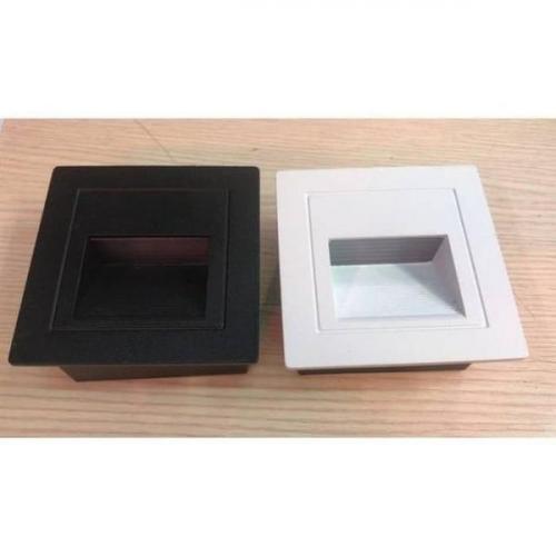 Foto Produk Lampu Tangga LED Stairs Step Hitam Putih Inwall Tanam 1.5/1,5 W 220 v - Putih Putih dari Component Jaya