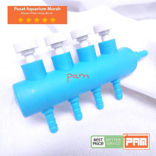 Gambar Stop Kran Udara Aerator Biru Besar 4 Cabang Pusat Aquarium Murah dari Pusat Aquarium Murah Kota Depok Tokopedia