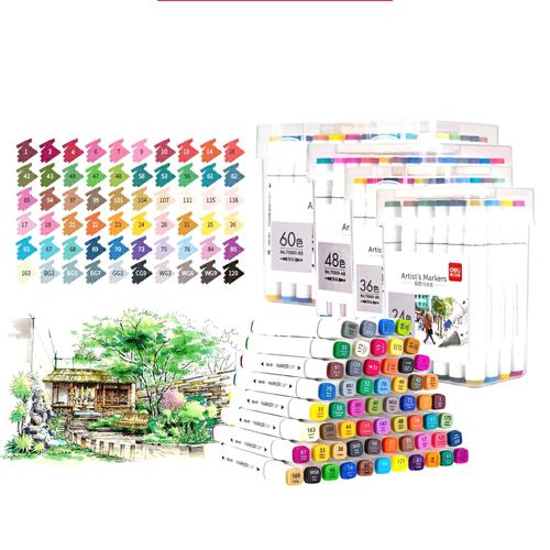 Jual Deli Artist's Alcohol Based Marker Twin Tip Markers Spidol Dual