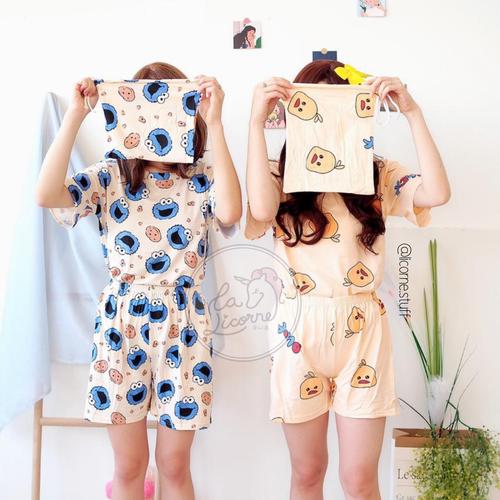 Foto Produk Short sleeve pouch / piyama korea / baju tidur korea /sleepwear dari La Licorne