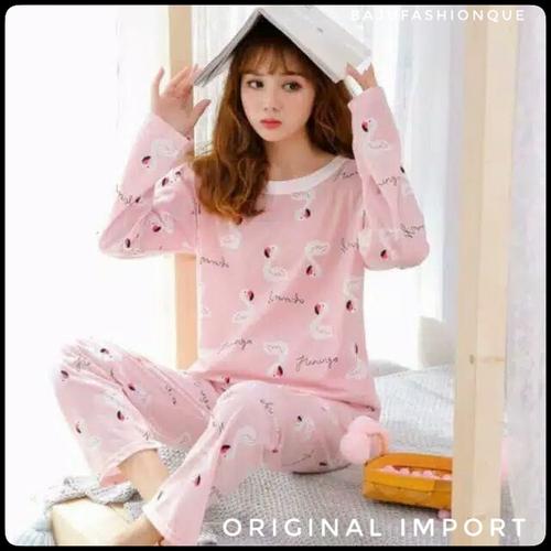 Jual baju wanita import/stelan piyama 