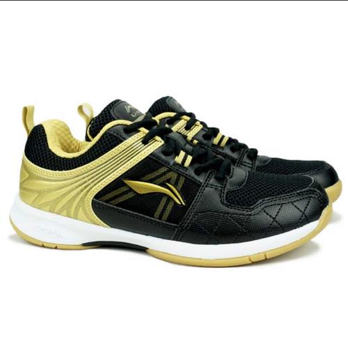 Foto Produk Sepatu Badminton Lining Attack G6 6 Black / Gold dari Lefin Sport + Music