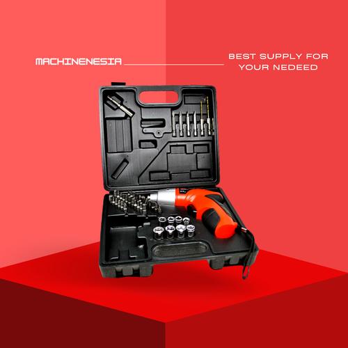 Gambar BOR OBENG LISTRIK CORDLESS MULTIFUNGSI 4.8 V S019 dari machinenesia undefined Tokopedia