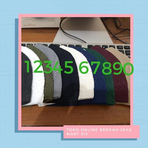 Foto Produk peci mercan turki/peci rajut/oleh oleh haji dan umroh 1 pcs dari BERKAH JAYA MART 313