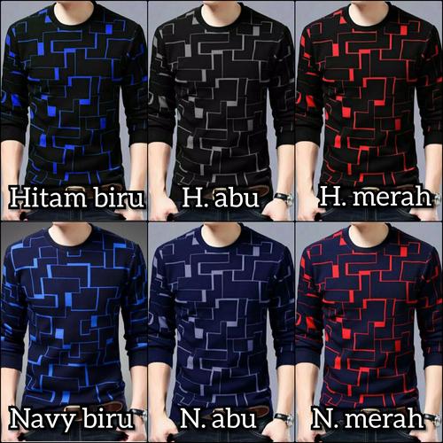 Foto Produk kaos pria lengan panjang Ready ukuran jumbo S M L XL 2XL XXL 3XL XXXL dari Rifa t-shirt