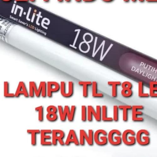Jual LAMPU TL t8 18wat INLITE TUBE 18WAT LED INLITE 120cm PUTIH - Putih ...
