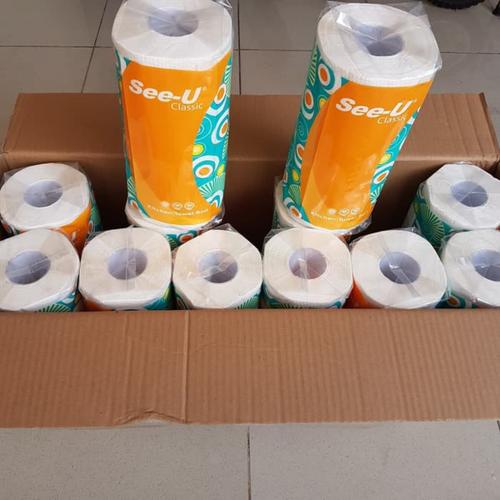 Foto Produk Tissue Dapur SEE-U Classic Kitchen Towel Roll / Tisu Serap Minyak 1DUS dari kenzshop