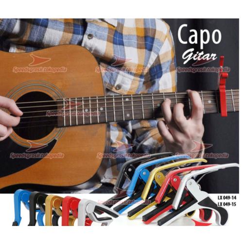 Foto Produk Capo Gitar - Penjepit Gitar SPEEDS 049-15 - Alumunium 14 x9cm original dari GoBuyStore