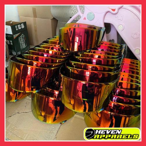 Foto Produk Visor iridium RED GOLD Shoei X14 X Spirit Z7 dari OneSecondStore