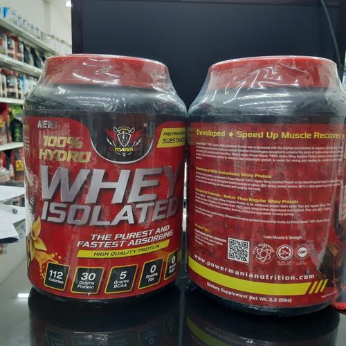 Foto Produk hydro whey isolated power mania 3 lbs hydro whey isolate dari Nutrisi Gym